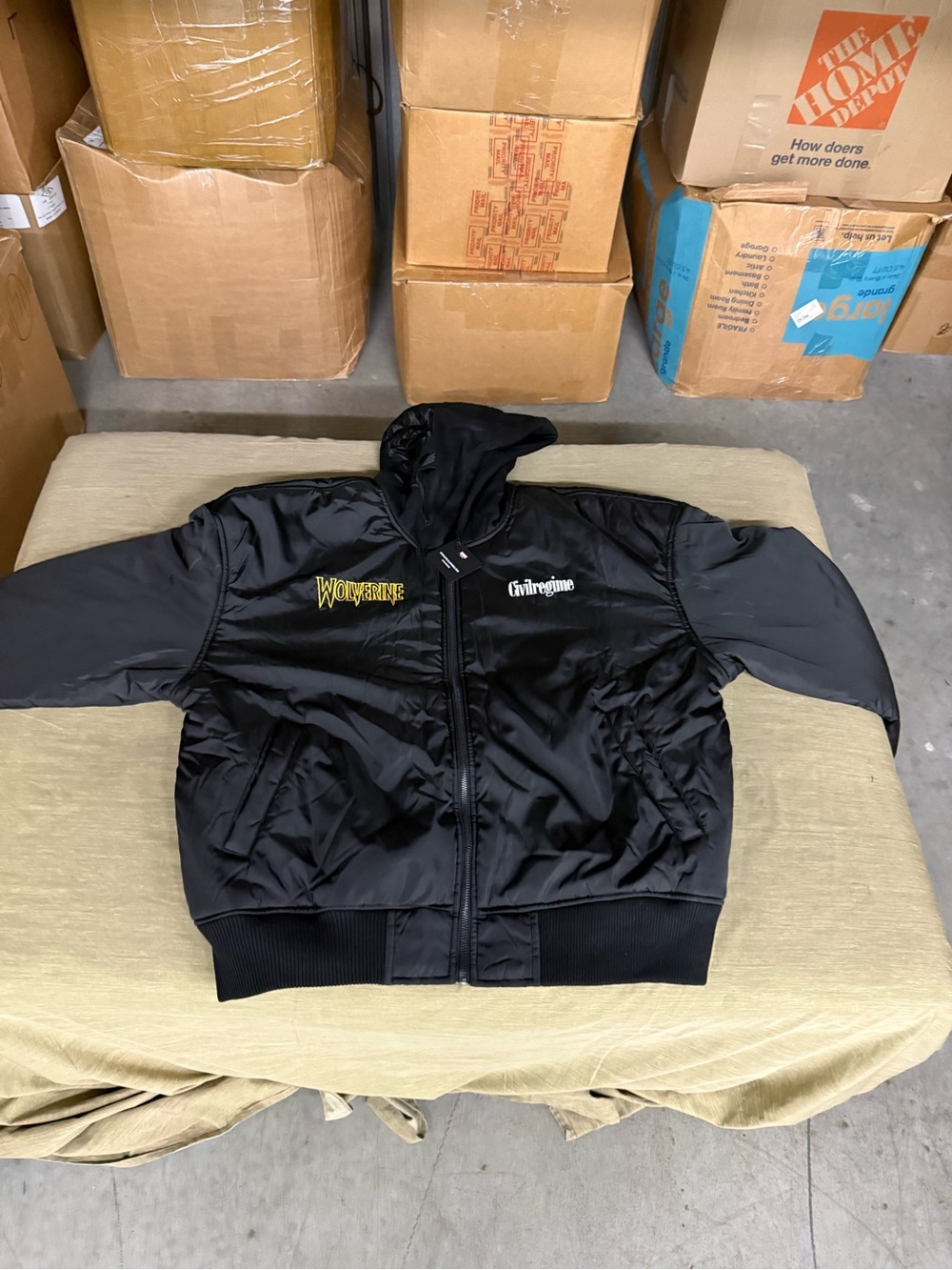 Civil Regime Wolverine Logan’s Revenge Tour Hooded Bomber Black Varsity Jacket